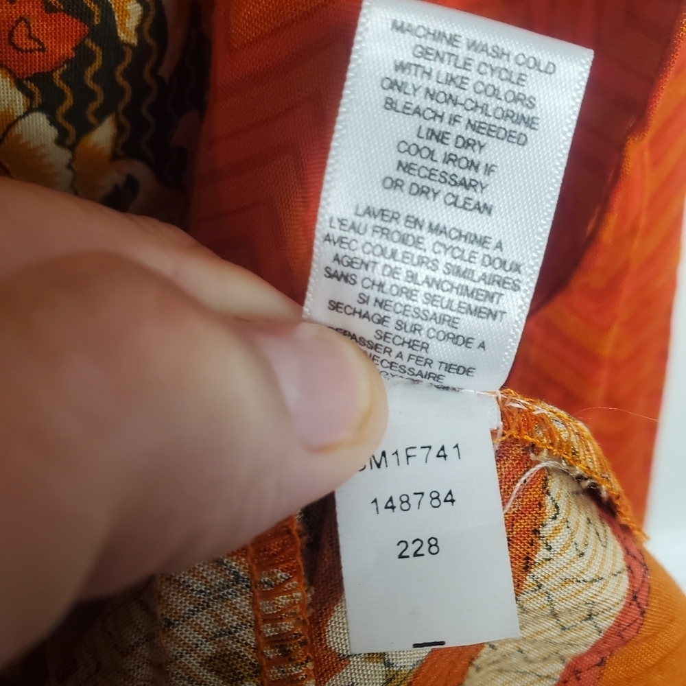 Flint & Moss Orange Sleeveless Maxi Dress. SP. #295 - Picture 4 of 10